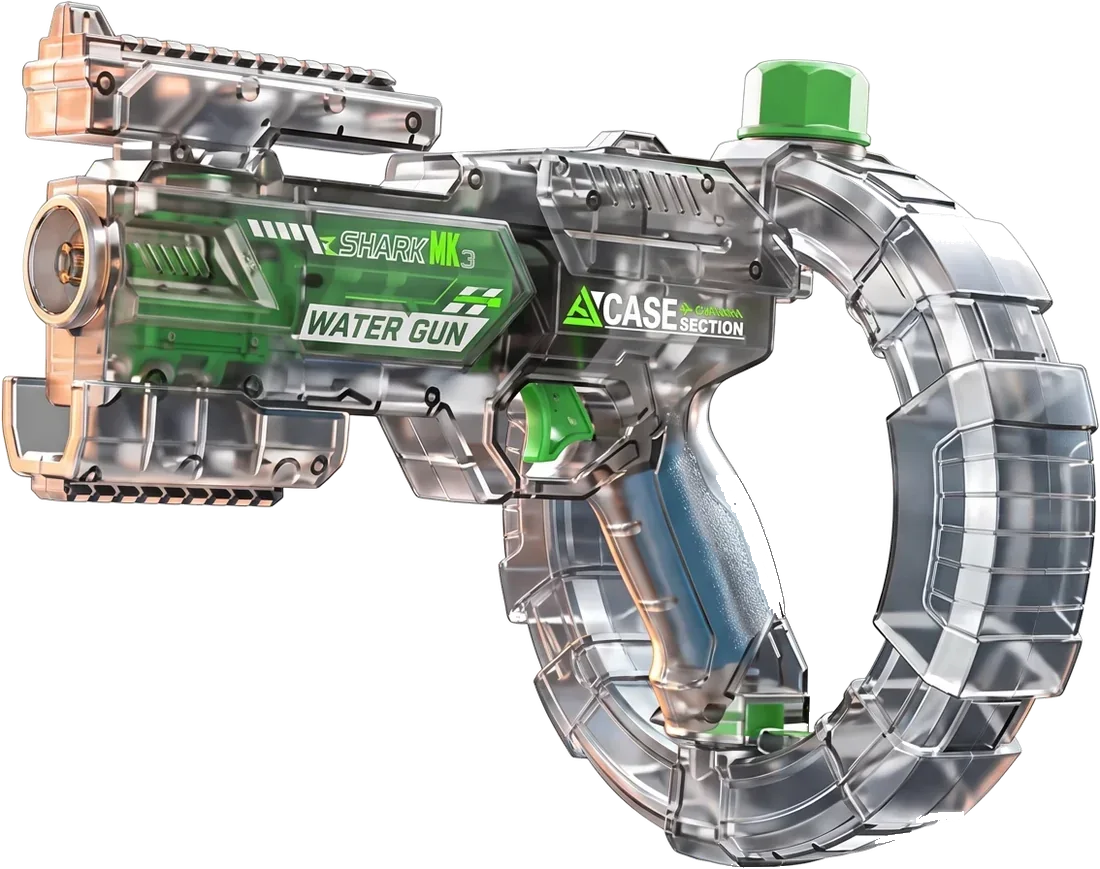 OP SPLASH Crocodile electric water gun in Electric Green